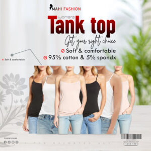 5 pcs Ladies Basic Camisole V-Neck Cotton Tank Top Set ( ডেলিভারি ফ্রি )