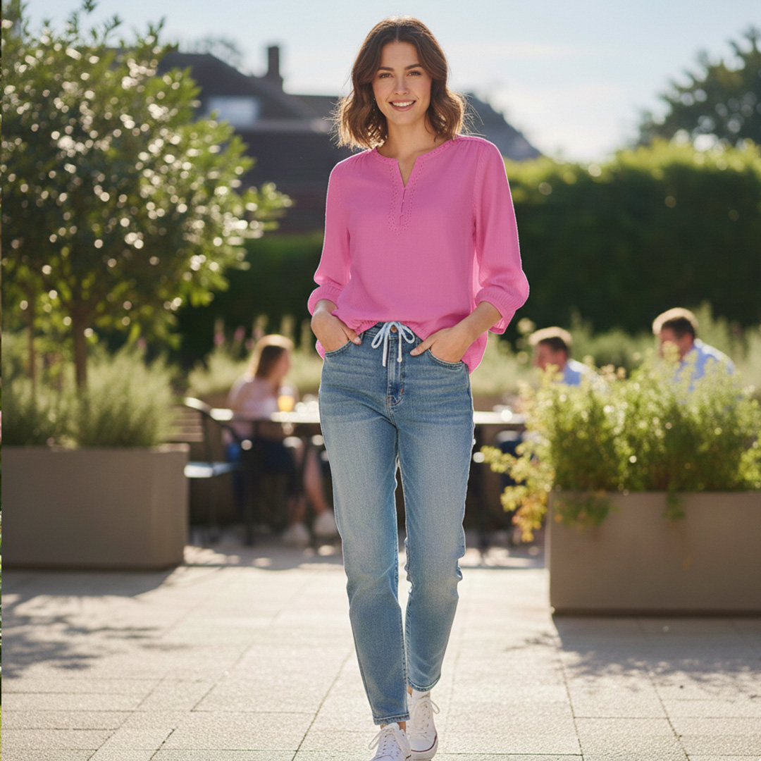 1 pcs ( Style-13 ) Women’s Ladies ¾ Sleeve Soft Floral Casual Top Dress