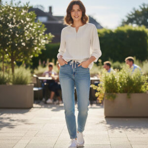 1 pcs ( Style-15 ) Women’s Ladies ¾ Sleeve Soft Floral Casual Top Dress